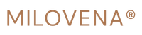 Milovena logo in minimalist typography